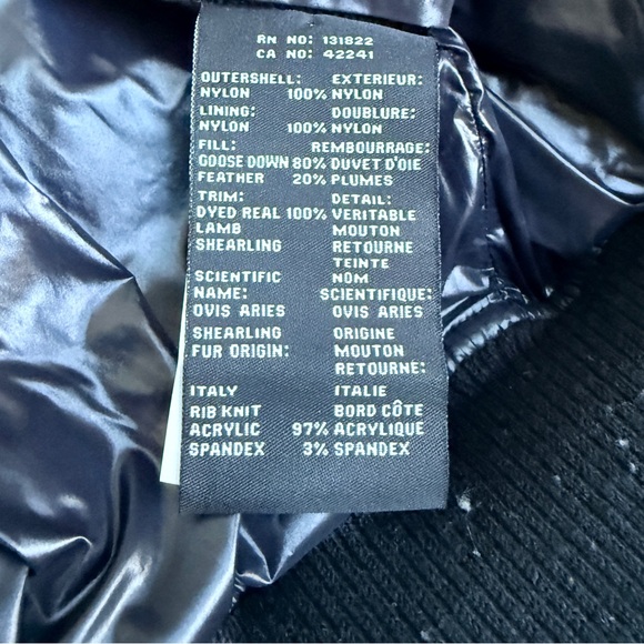 SAM. Black elegant Puffer Jacket with Cream Details - Picture 7 of 8